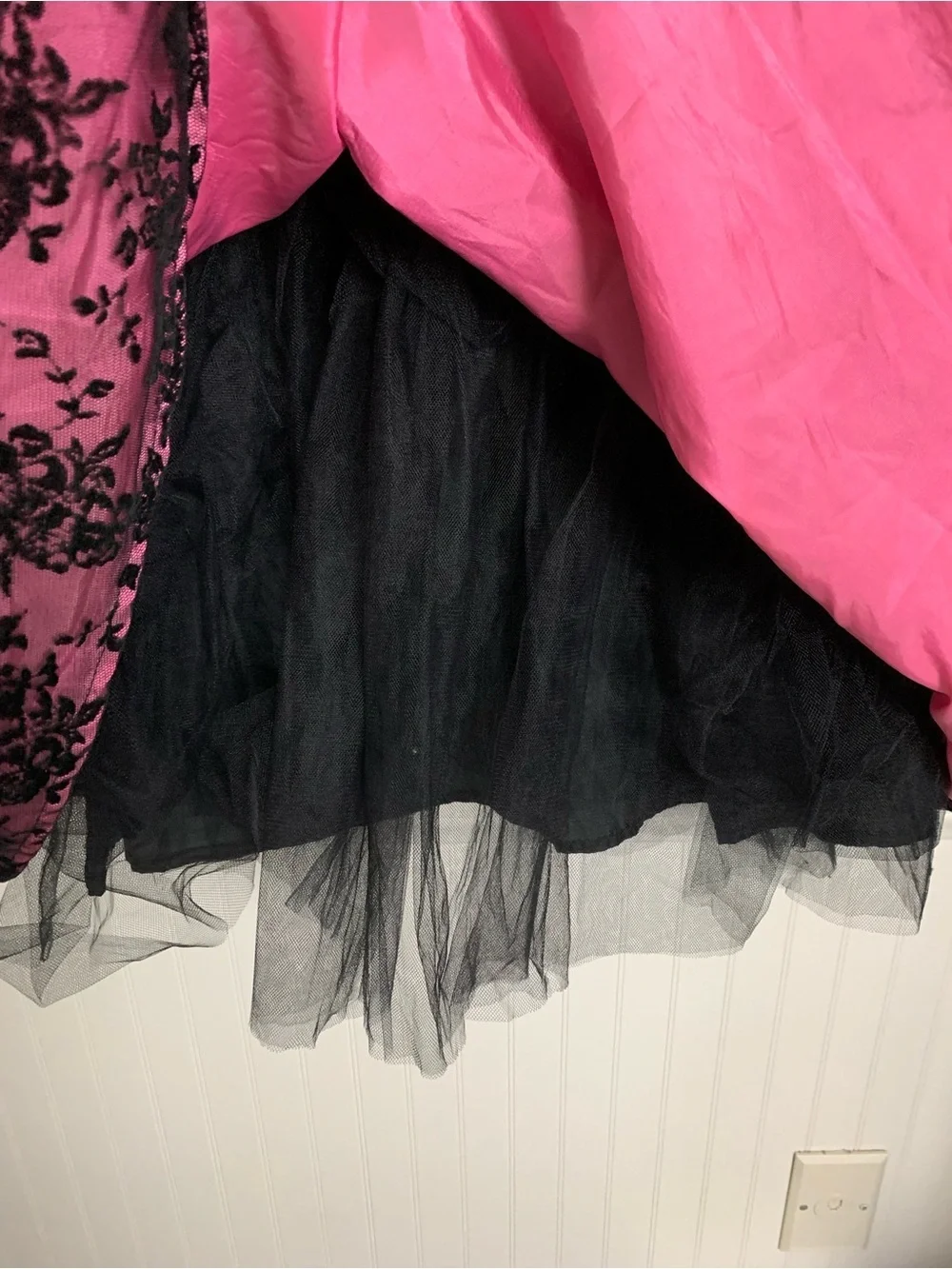 Harajuku Mini Target Whimsygoth Black Lace Dress Girls 14/16 Retro Tulle Party
